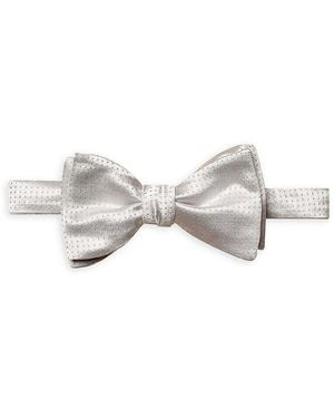 Eton Dotted Silk Bow Tie - White