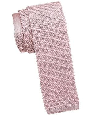 Brunello Cucinelli Silk Knit Tie - Pink