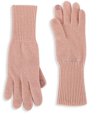 Saks Fifth Avenue Collection Cashmere Tech Gloves - Pink