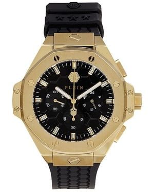 Philipp Plein Plein Chrono Royal Ip & Silicone-Strap Watch/42Mm - Black