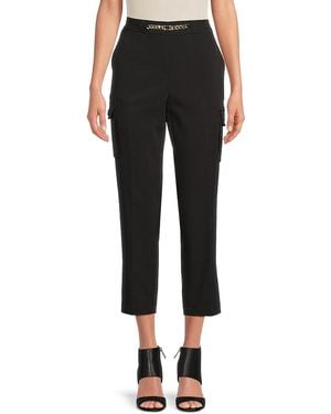 Karl Lagerfeld Cropped Cargo Trousers - Black