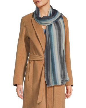 Vince Striped Scarf - Blue