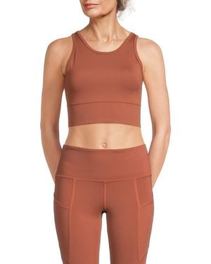 Strut-this Piper Solid Sports Bra - Multicolor