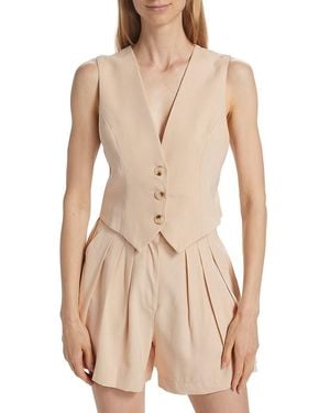 Sabina Musayev Alfonso Tailored Vest - Natural