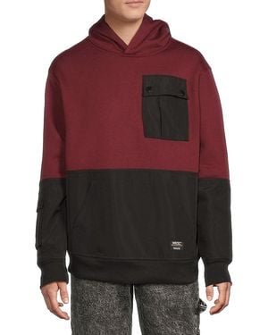 Wesc Mike Flap Pocket Hoodie - Red