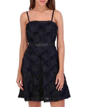 Kensie Floral Fit & Flare Minidress - Blue