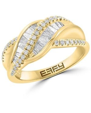 Effy 14K & 0.6 Tcw Diamond Ring - Metallic