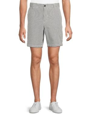 Ben Sherman Seersucker Striped Shorts - Grey