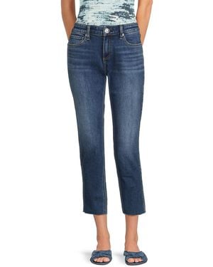 Rag & Bone Mid-Rise Cropped Straight-Leg Jeans - Blue
