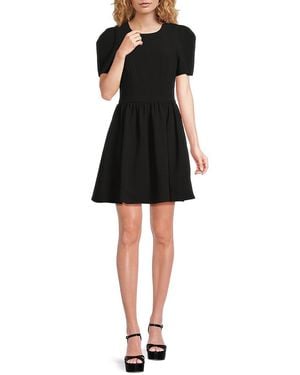 Black Halo Halo Chadwick Mini A Line Dress - Black