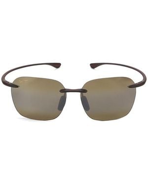 Maui Jim 50Mm Logo Rimless Sunglasses - Multicolor