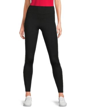 Tommy Hilfiger Logo-Trim Leggings - Black