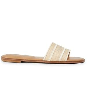 Calvin Klein Kendell Logo Slide Sandals - White