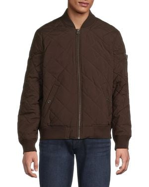 Levi's Diamond Quilted Bomber - Brown