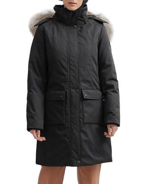 Toboggan Canada Sienna Iii Faux Fur Featherless Hooded Parka - Black