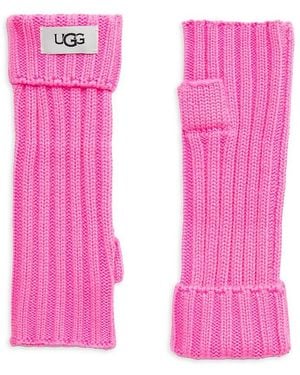 UGG Bouclé Knit Armwarmers - Pink