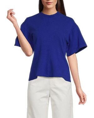 Proenza Schouler Solid Boxy Top - Blue