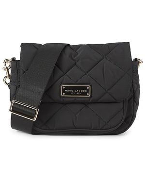 Marc Jacobs Quilted Nylon Messenger Bag - Black