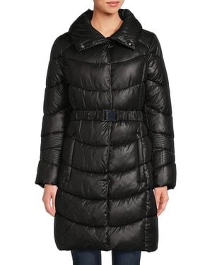 Kenneth Cole Longline Puffer Jacket - Black