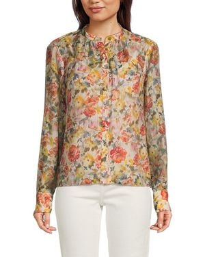 Mikael Aghal Floral Long Sleeve Shirt - Multicolour