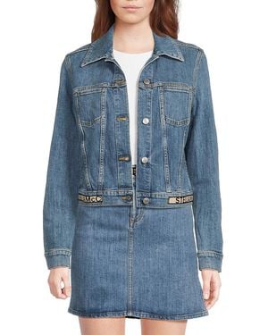 Stella McCartney Logo Stretch-Cotton Denim Jacket - Blue