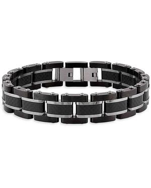 Esquire Carbon & Stainless Steel Bracelet - Black