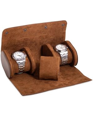 Bey-berk 3-watch Leather Case - Brown