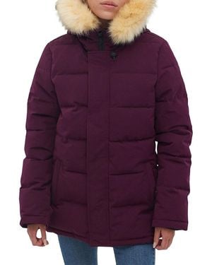 Bench Faux Fur Trim Puffer Jacket - Black