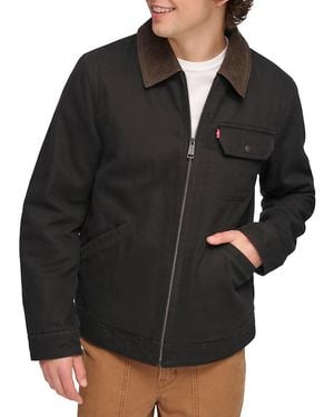 Levi's Corduroy Collar Canvas Cotton Depot Jacket - Brown