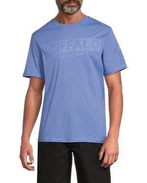 Buffalo David Bitton Nixon Logo T-Shirt - Blue