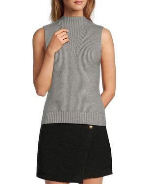 4th & Reckless Simone Ribbed Vest - Grey