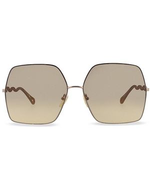 Chloé 64mm Geometric Sunglasses - Multicolour