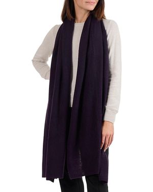 Amicale Solid Cashmere Wrap - Blue