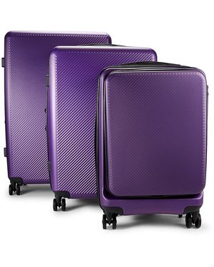 CALPAK Malden 3-piece Textured Luggage Set - Purple