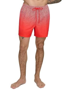 DKNY Textured Ombre Drawstring Swim Shorts