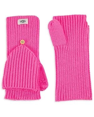 UGG Knit Flip Mittens - Pink