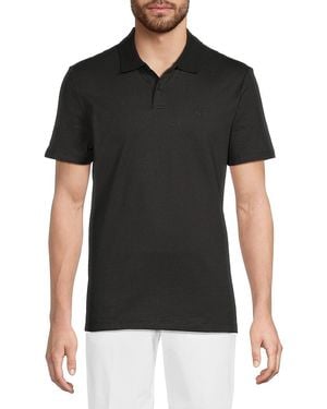 Calvin Klein Birdseye Knit Polo - Black