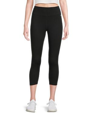 Tommy Hilfiger High-Rise Capri Leggings - Black