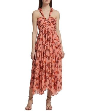 A.L.C. A. L.c. Jaylin Halterneck A Line Dress - Red