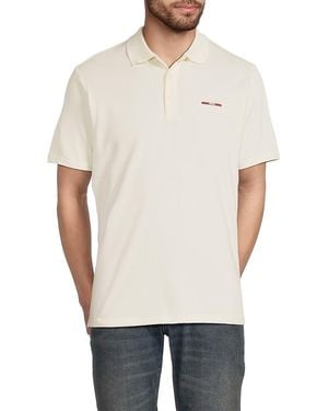 Bally Embroidered Logo Polo Shirt - Natural
