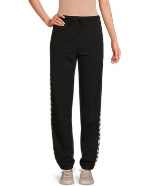 Missoni Chevron Cotton Sweatpants - Black