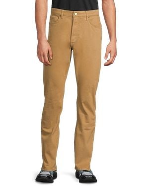 Monfrere Deniro Cotton-Blend Slim Straight Jeans - Natural