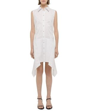 Helmut Lang Bustier Cotton Shirtdress - White
