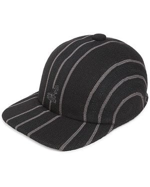 Kangol Don Striped Baseball Cap - Black