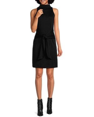 Vince Knot Pima Cotton Sheath Dress - Black