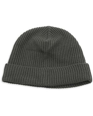 Portolano Ribbed Merino Wool Beanie - Green