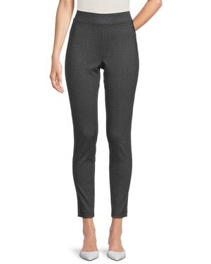 Calvin Klein Textured Cropped Trousers - Grey