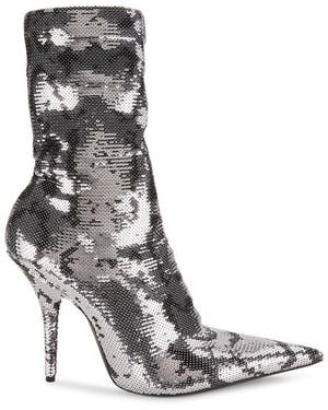 Balenciaga Sequin Booties - Black