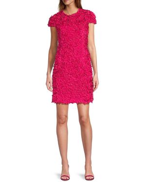 Akris Punto Appliqué Sheath Minidress - Pink