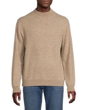 Magaschoni Mock Turtleneck Cashmere Sweater - Black